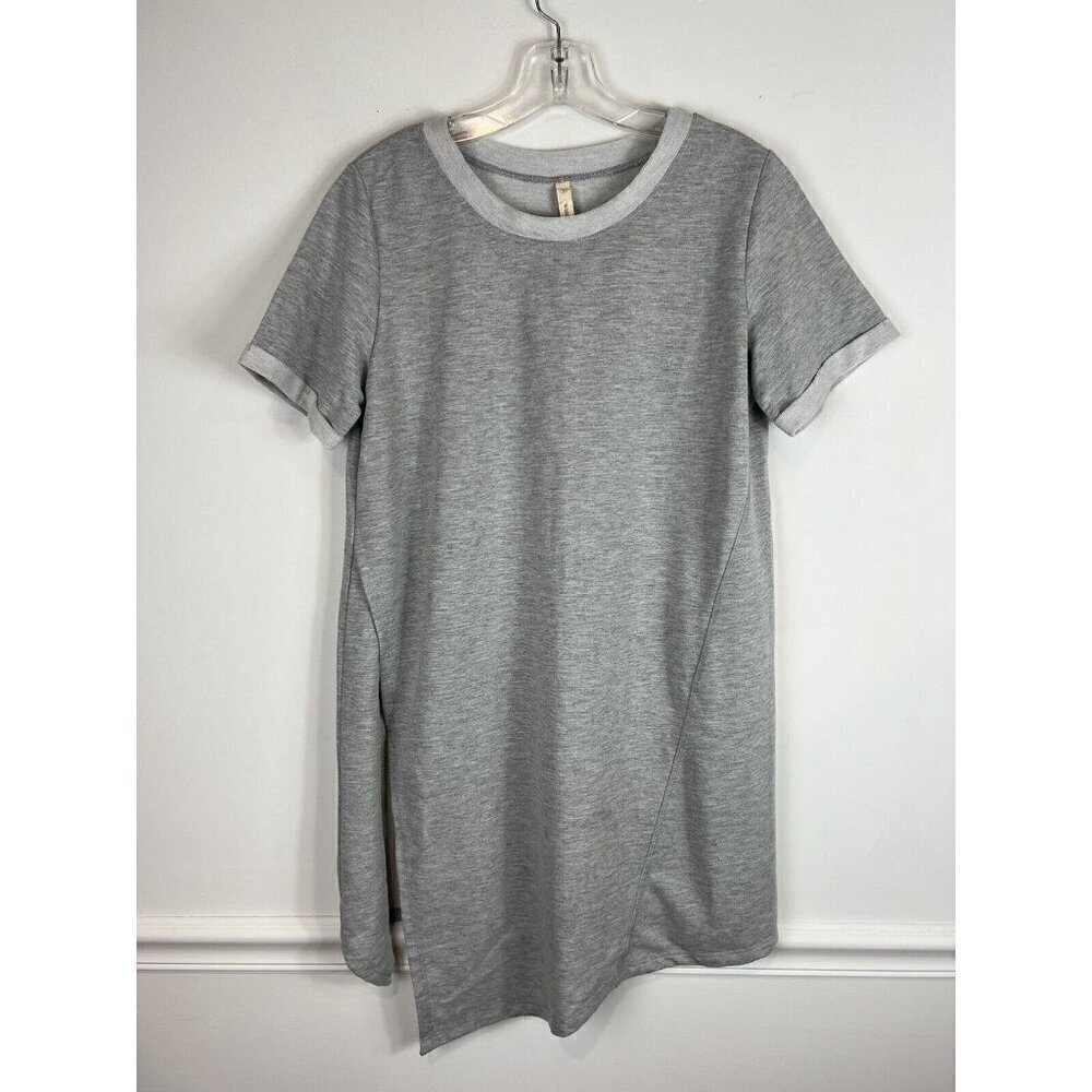 Wishlist Women’s Asymmetrical Short Sleeve Jersey Dress Small Beach Athleisire